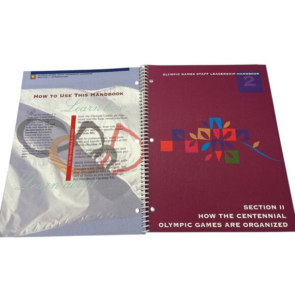 1996 Atlanta Olympics Staff Leadership Handbook + Guide & Catalog Lot Set - Picture 3 of 11